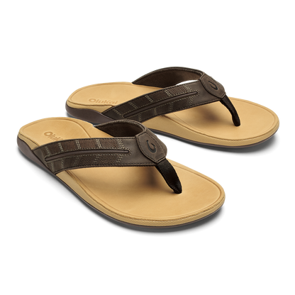 OluKai Best Seller | Tuahine Palm - Dk Java / Golden Sand