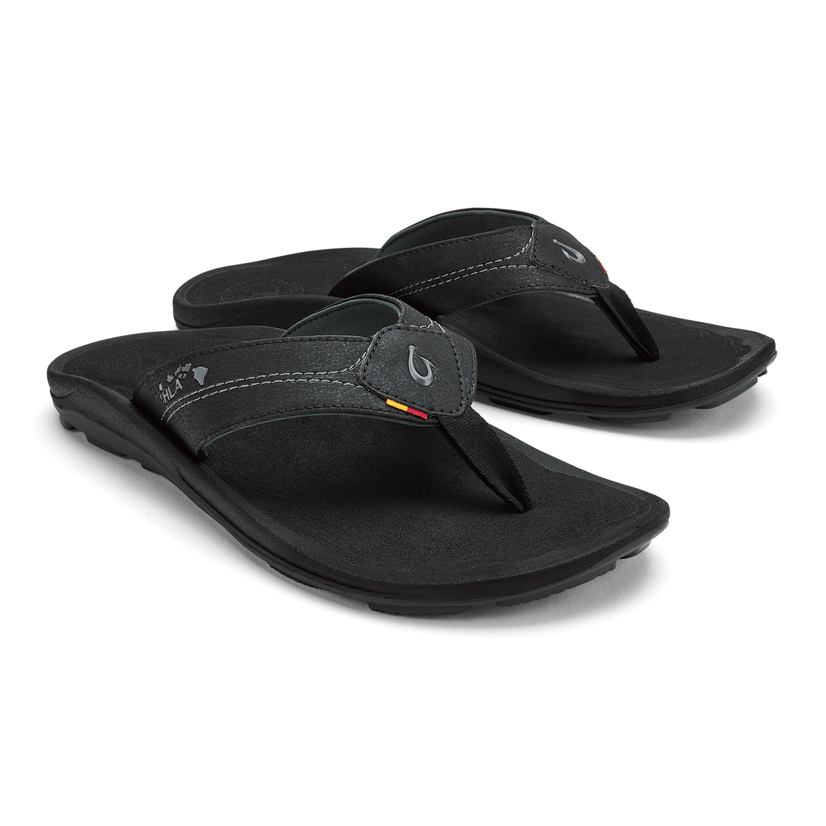 OluKai Essential | Kīpī Men’s Comfortable Beach Sandals - Black