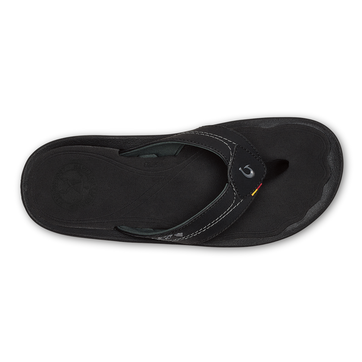OluKai Essential | Kīpī Men’s Comfortable Beach Sandals - Black