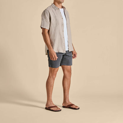 OluKai Discount | Mea Ola Men's Leather Sandals - Tan / Dark Java