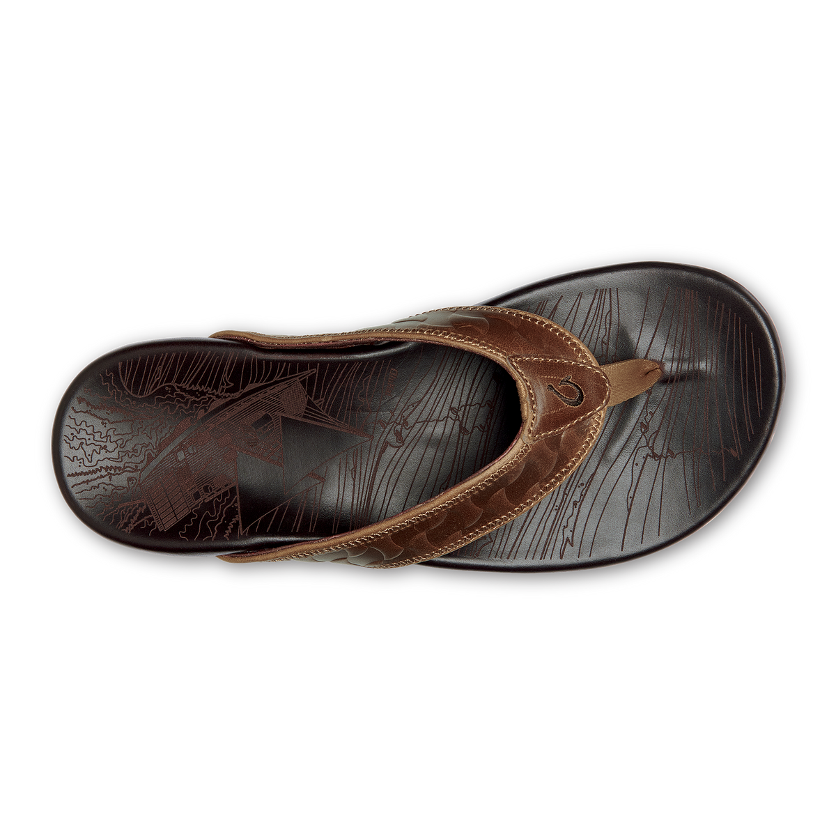 OluKai Classic | Hikianalia - Tan / Dark Java