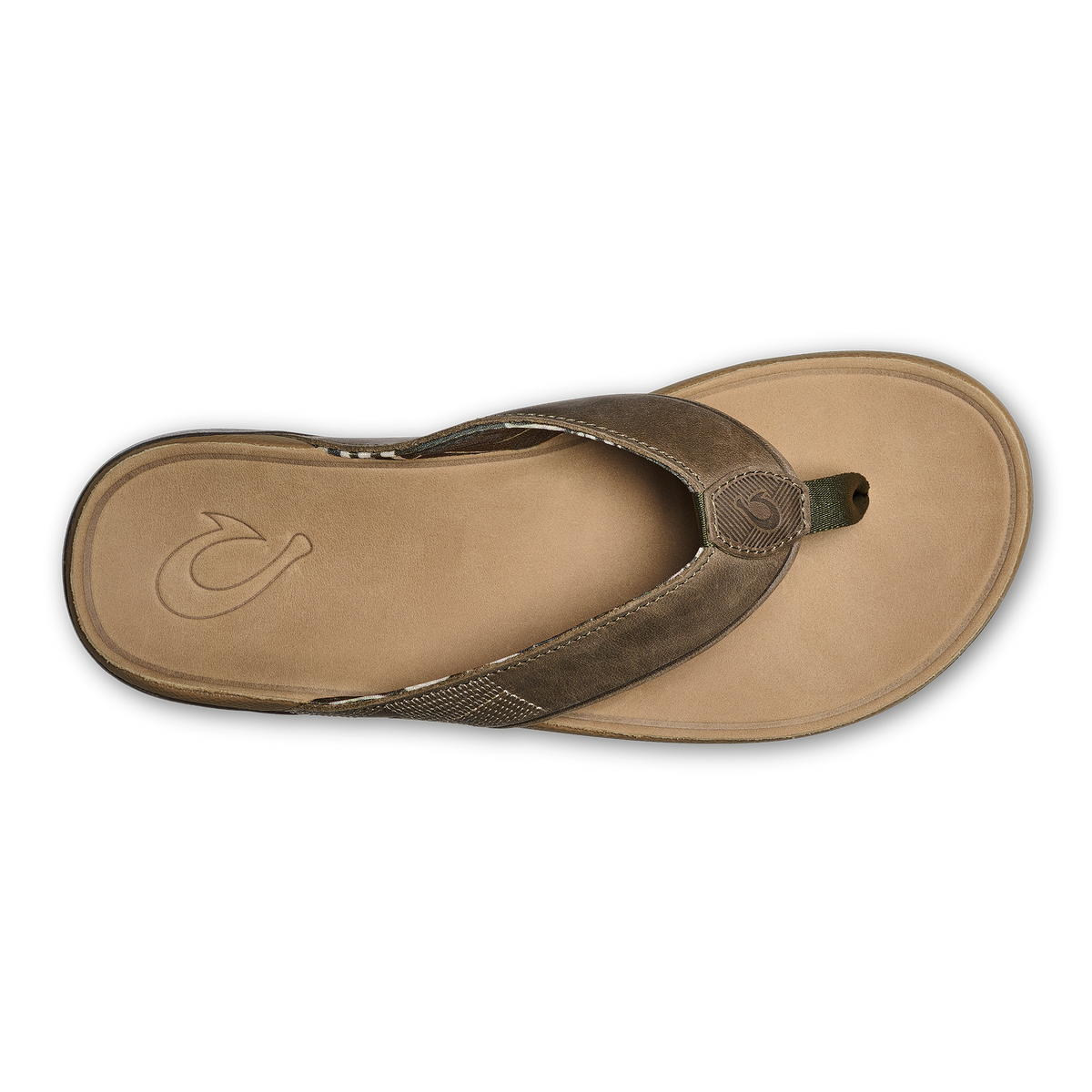 OluKai Quality | Tuahine Men's Waterproof Leather Beach Sandals - Hunter