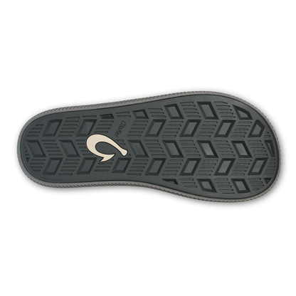 OluKai Sale | Ulele Men's Beach Sandals - Blue Depth / Charcoal