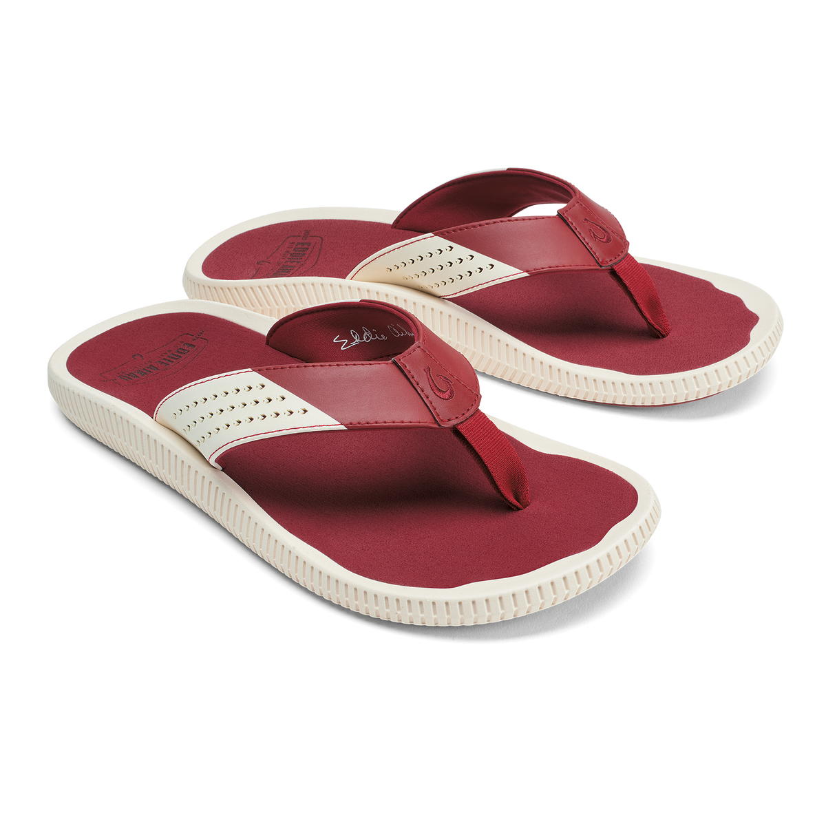 OluKai Special Offer | Ulele - Off White / Deep Red