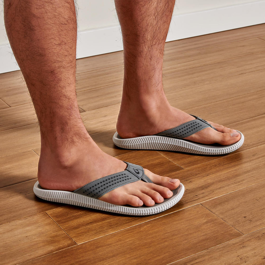 OluKai Trending | Ulele Men's Water-Ready Beach Sandals - Stone