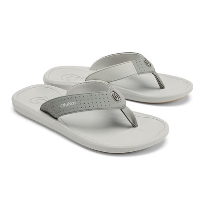OluKai Exclusive | Ki‘i Men’s Water Ready Beach Sandals - Ash / Sterling