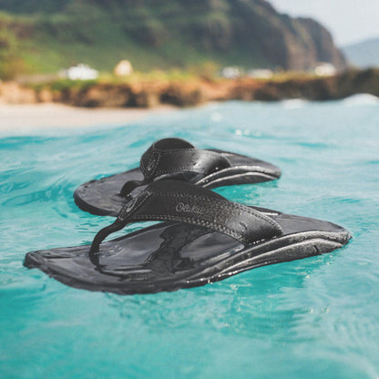 OluKai New | ‘Ohana Men's Best Selling Beach Sandals - Black