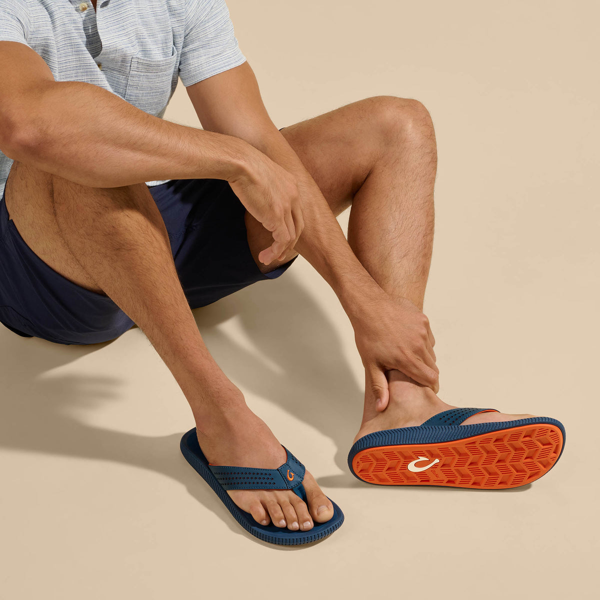 OluKai Signature | Ulele Men's Water-Ready Beach Sandals - Lagoon