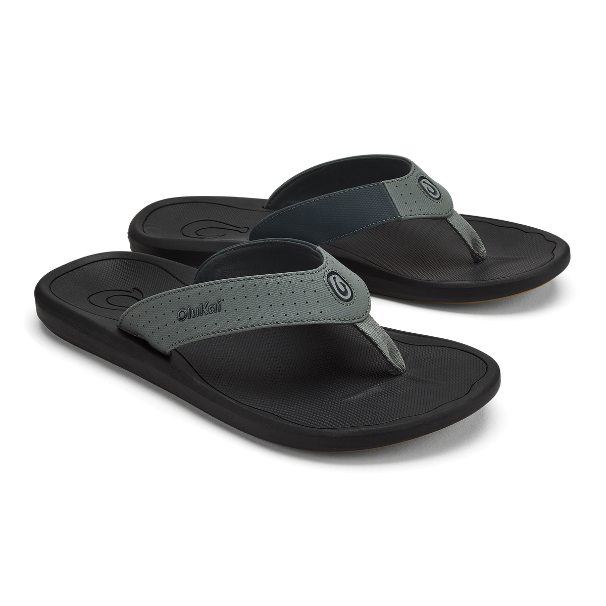 OluKai Classic | Ki‘i Men’s Water Ready Beach Sandals - Rock / Lava Rock