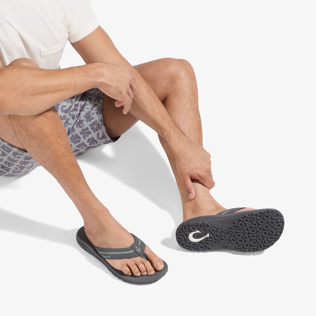 OluKai Best Price | 'Ohana Pālua - Tradewind Grey / Seagreen