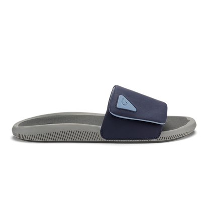 OluKai Latest | Ulele Slide - Blue Depth / Charcoal