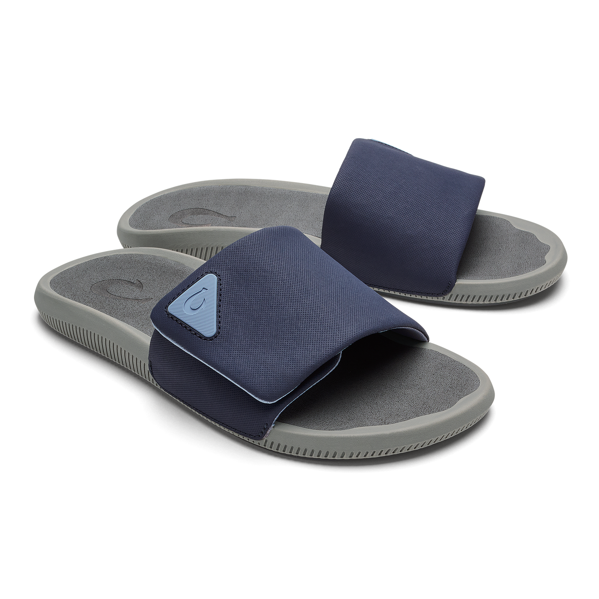 OluKai Latest | Ulele Slide - Blue Depth / Charcoal
