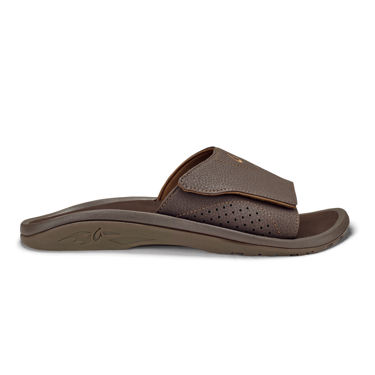 OluKai Latest | Nalu Slide Men's Beach Slide Sandals - Dark Java