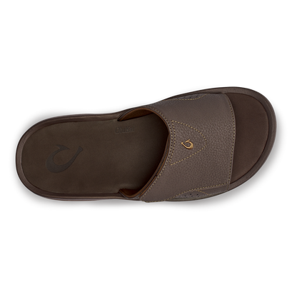 OluKai Latest | Nalu Slide Men's Beach Slide Sandals - Dark Java