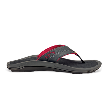 OluKai Hot Sale | Kīpī Men’s Comfortable Beach Sandals - Dark Shadow
