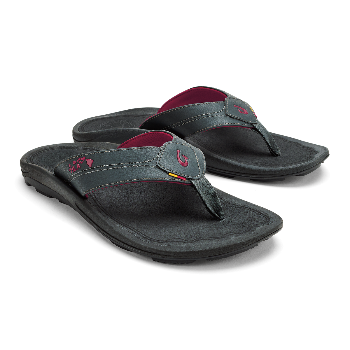 OluKai Hot Sale | Kīpī Men’s Comfortable Beach Sandals - Dark Shadow