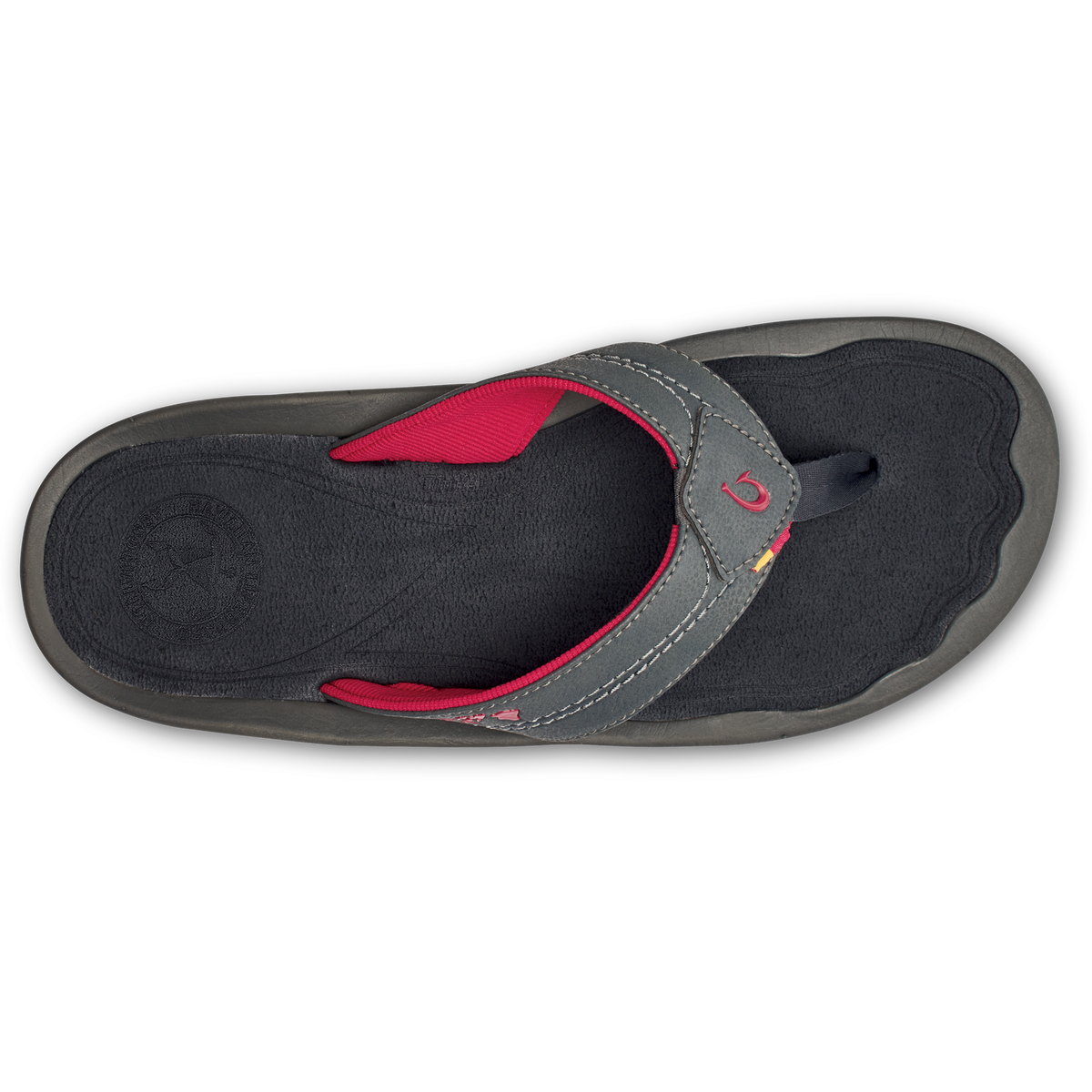 OluKai Hot Sale | Kīpī Men’s Comfortable Beach Sandals - Dark Shadow