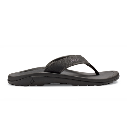 OluKai Featured | OluKai ‘Ohana - Black / Dark Shadow | Men's Beach Sandals
