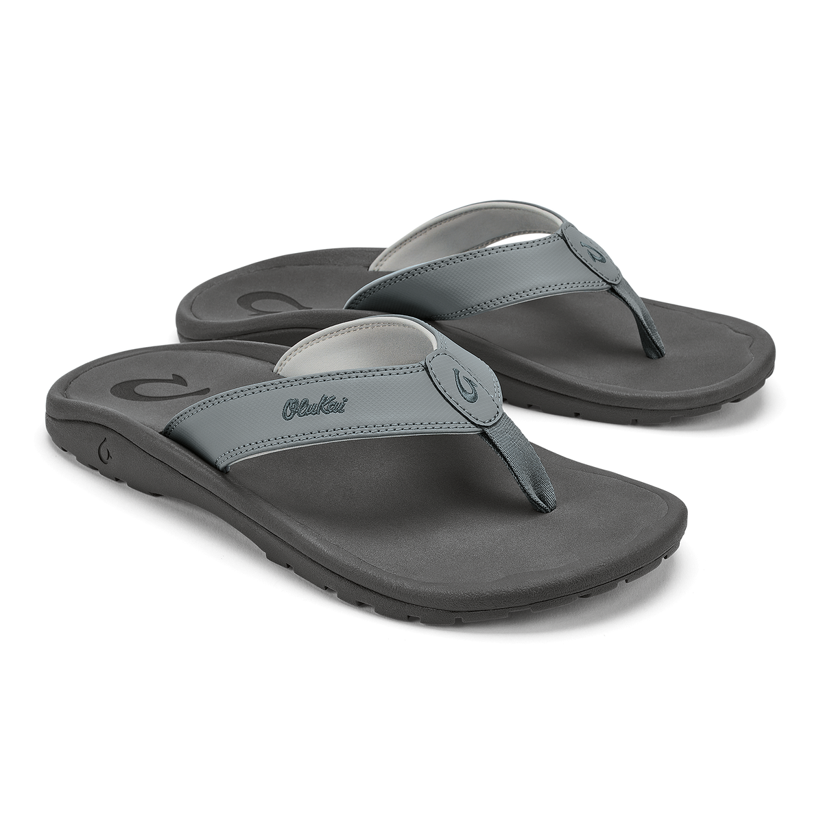 OluKai Essential | ‘Ohana Men's Best Selling Beach Sandals - Ash / Rock