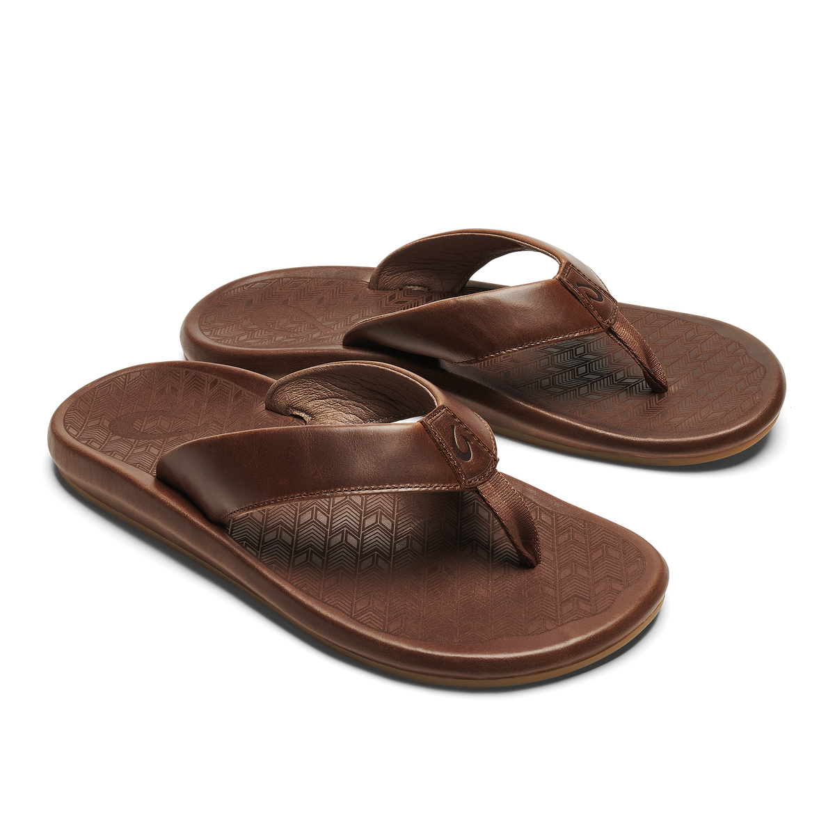 OluKai Quality | ‘Ilikai Men‘s Leather Sandals - Toffee
