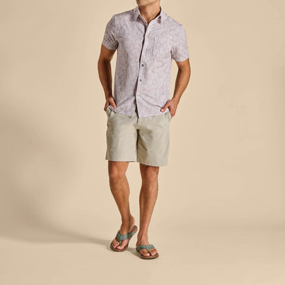 OluKai New | Hiapo - Odyssey Grey / Sahara Men’s Leather Beach Sandals