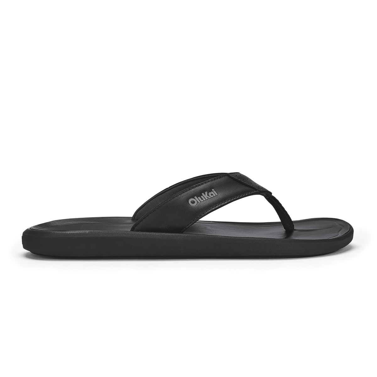 OluKai Premium | Pili Men’s Waterproof Leather Sandals - Lava Rock