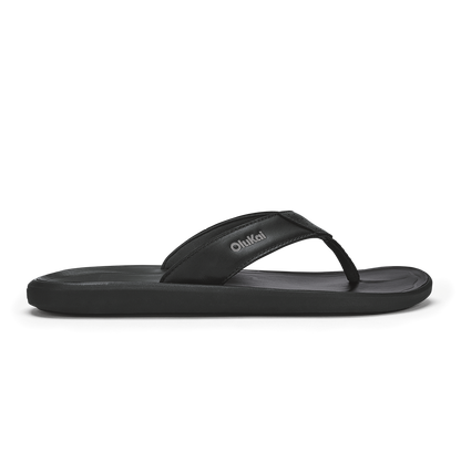 OluKai Premium | Pili Men’s Waterproof Leather Sandals - Lava Rock