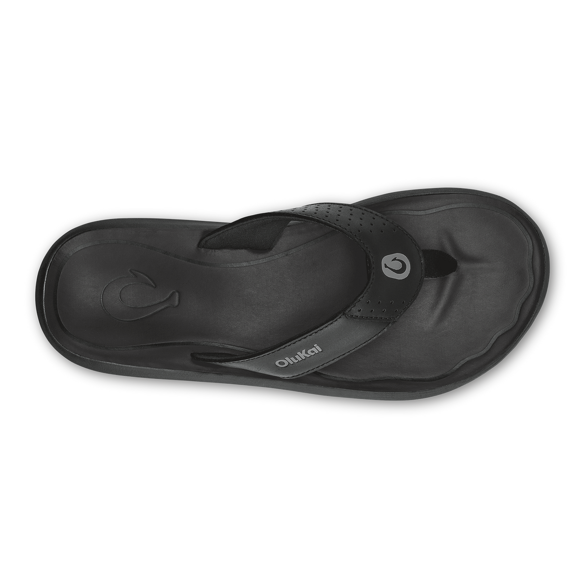 OluKai Premium | Pili Men’s Waterproof Leather Sandals - Lava Rock