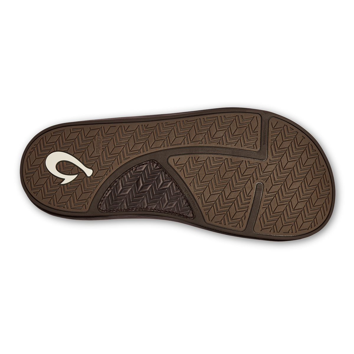 OluKai Classic | ‘Ilikai Men‘s Leather Beach Sandals - Dark Wood