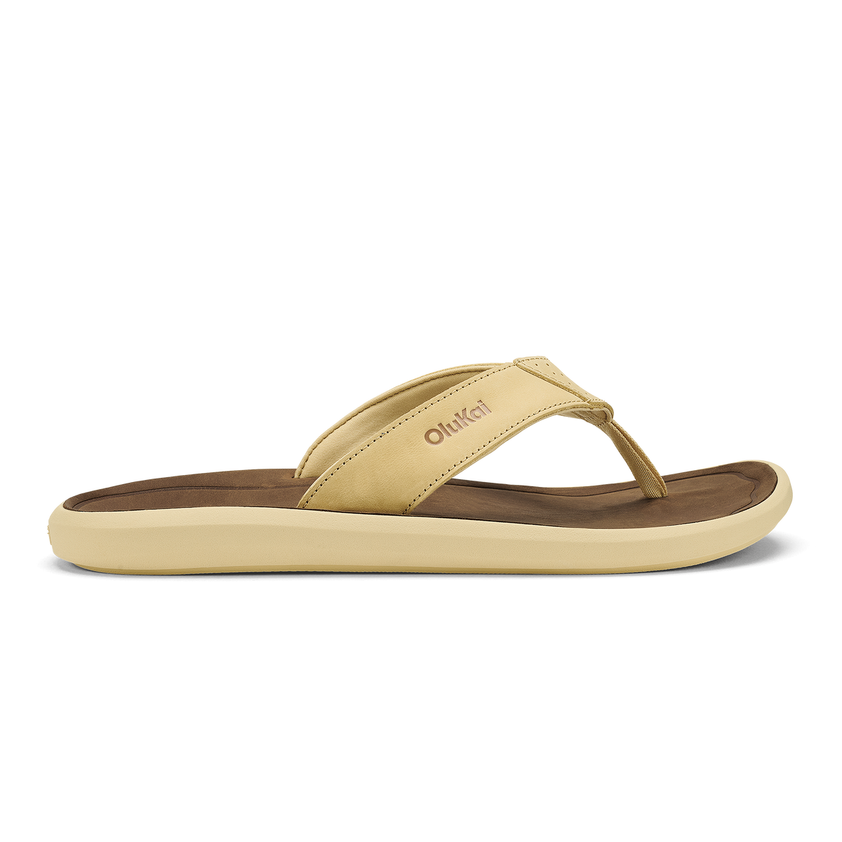 OluKai Classic | Pili Men’s Waterproof Leather Sandals - Toasted Coconut / Tan