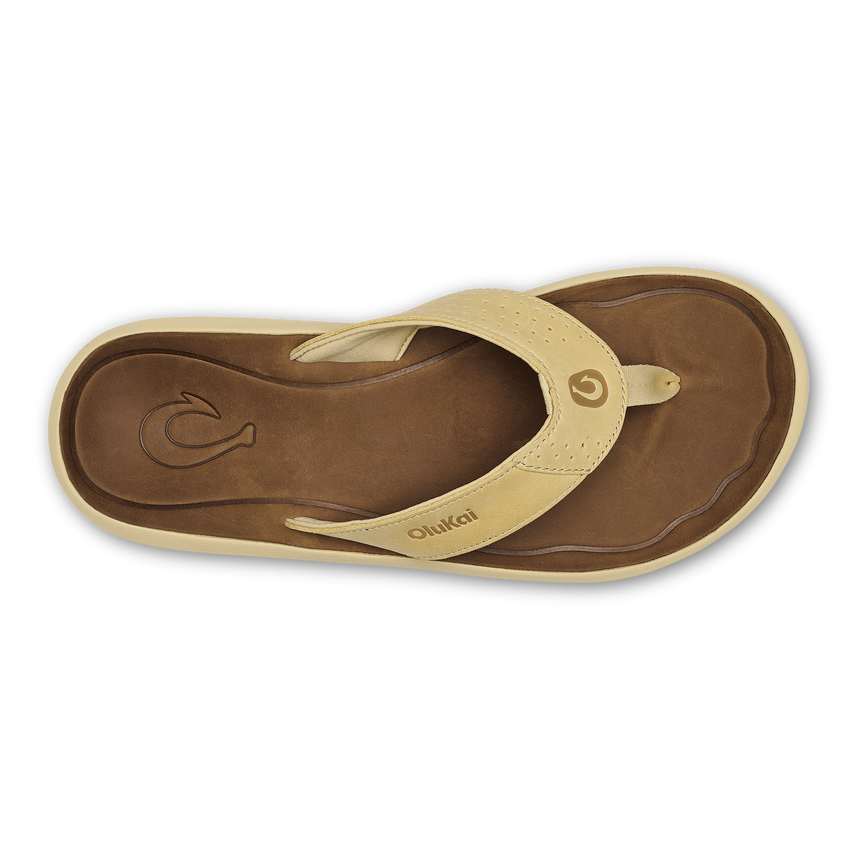 OluKai Classic | Pili Men’s Waterproof Leather Sandals - Toasted Coconut / Tan