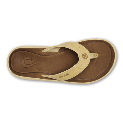 OluKai Classic | Pili Men’s Waterproof Leather Sandals - Toasted Coconut / Tan