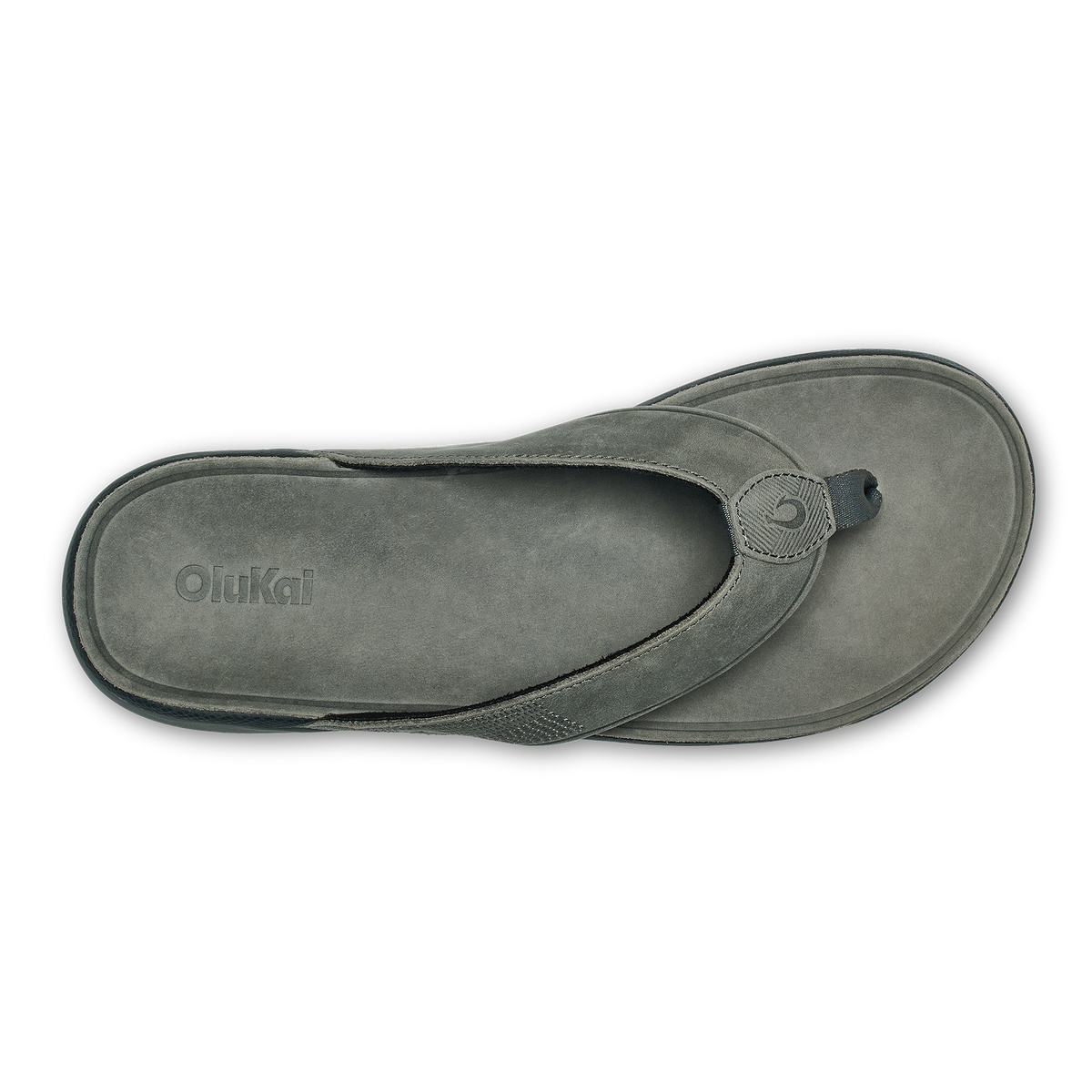 OluKai Trending | Tuahine Men's Waterproof Leather Beach Sandals - Rock