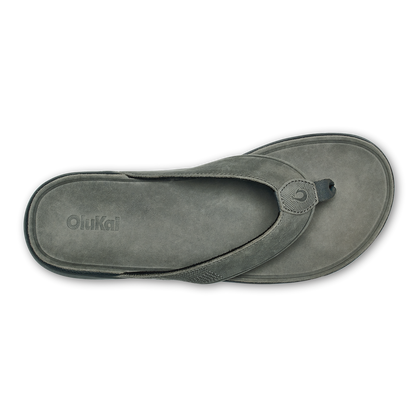 OluKai Trending | Tuahine Men's Waterproof Leather Beach Sandals - Rock