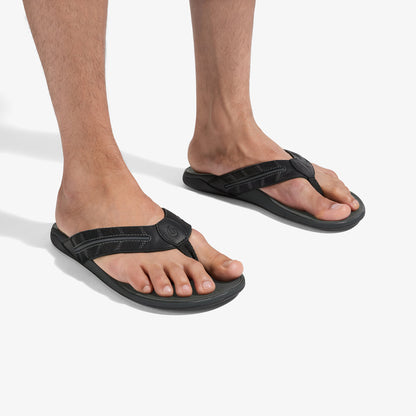 OluKai Signature | Tuahine Palm - Lava Rock / Dk Shadow