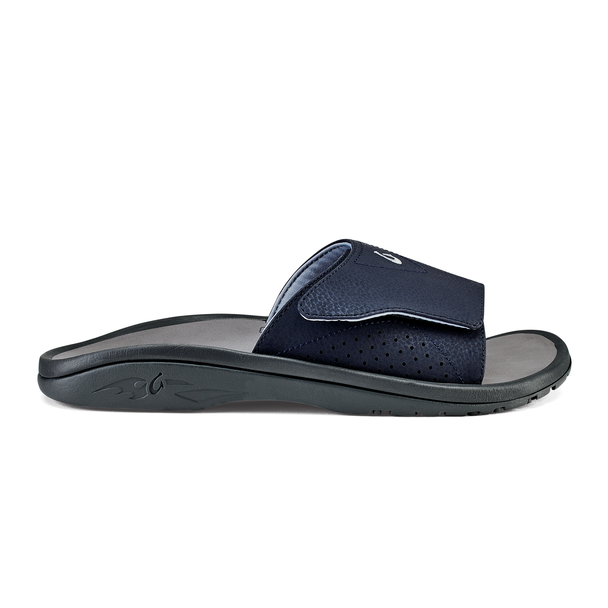 OluKai Special Offer | OluKai Nalu Slide - Trench Blue / Charcoal | Men's Sandals