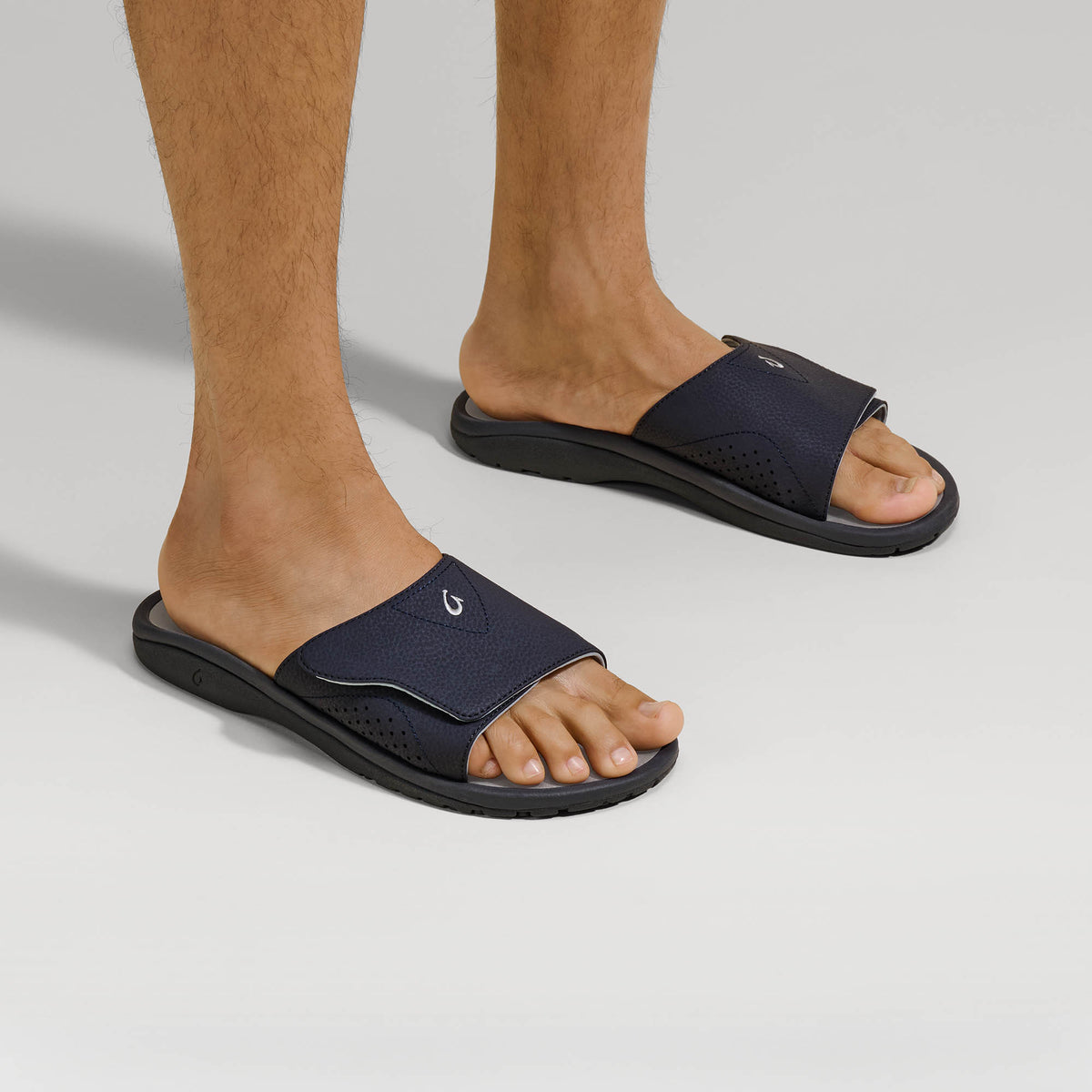 OluKai Special Offer | OluKai Nalu Slide - Trench Blue / Charcoal | Men's Sandals