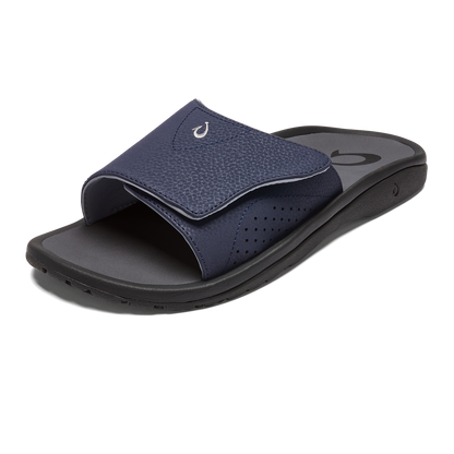 OluKai Special Offer | OluKai Nalu Slide - Trench Blue / Charcoal | Men's Sandals