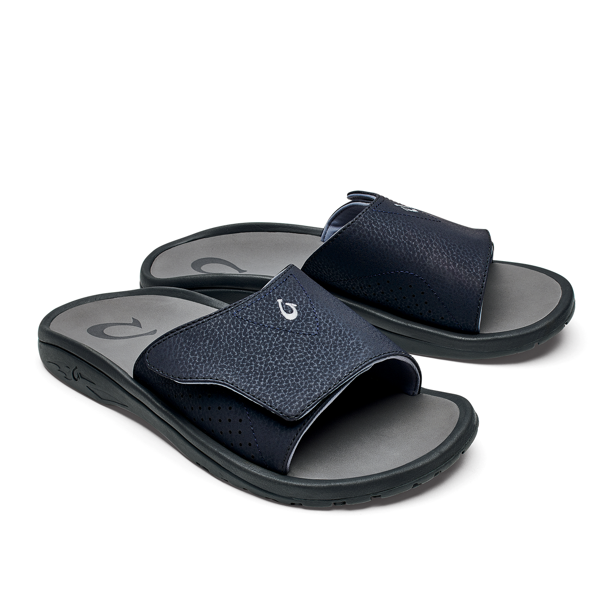 OluKai Special Offer | OluKai Nalu Slide - Trench Blue / Charcoal | Men's Sandals