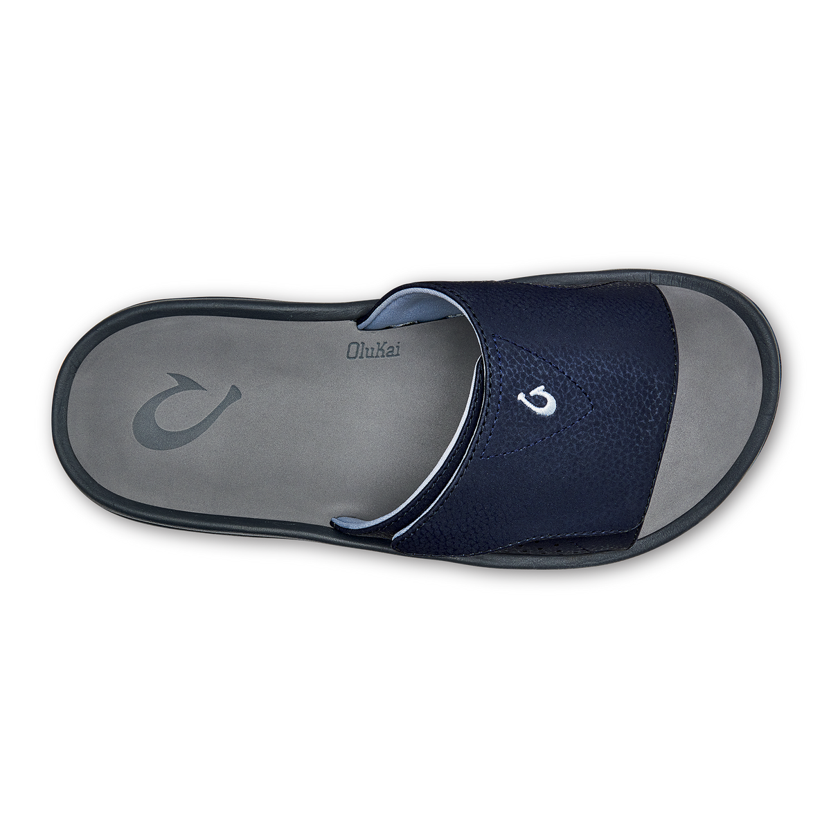 OluKai Special Offer | OluKai Nalu Slide - Trench Blue / Charcoal | Men's Sandals