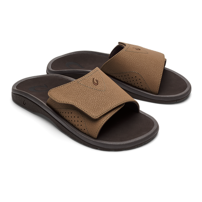 OluKai Hot Sale | Nalu Slide - Tan / Dk Java