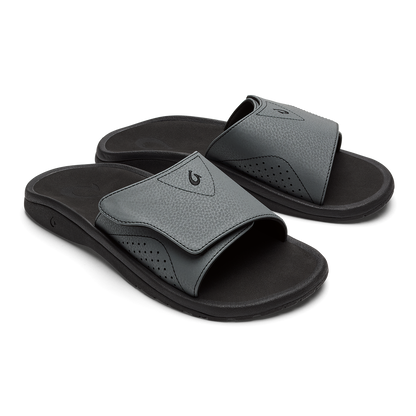 OluKai Everyday | Nalu Slide - Rock / Black