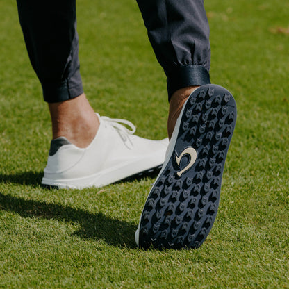 OluKai Great Value | Wai‘alae Men’s Waterproof Leather Golf Shoes - White