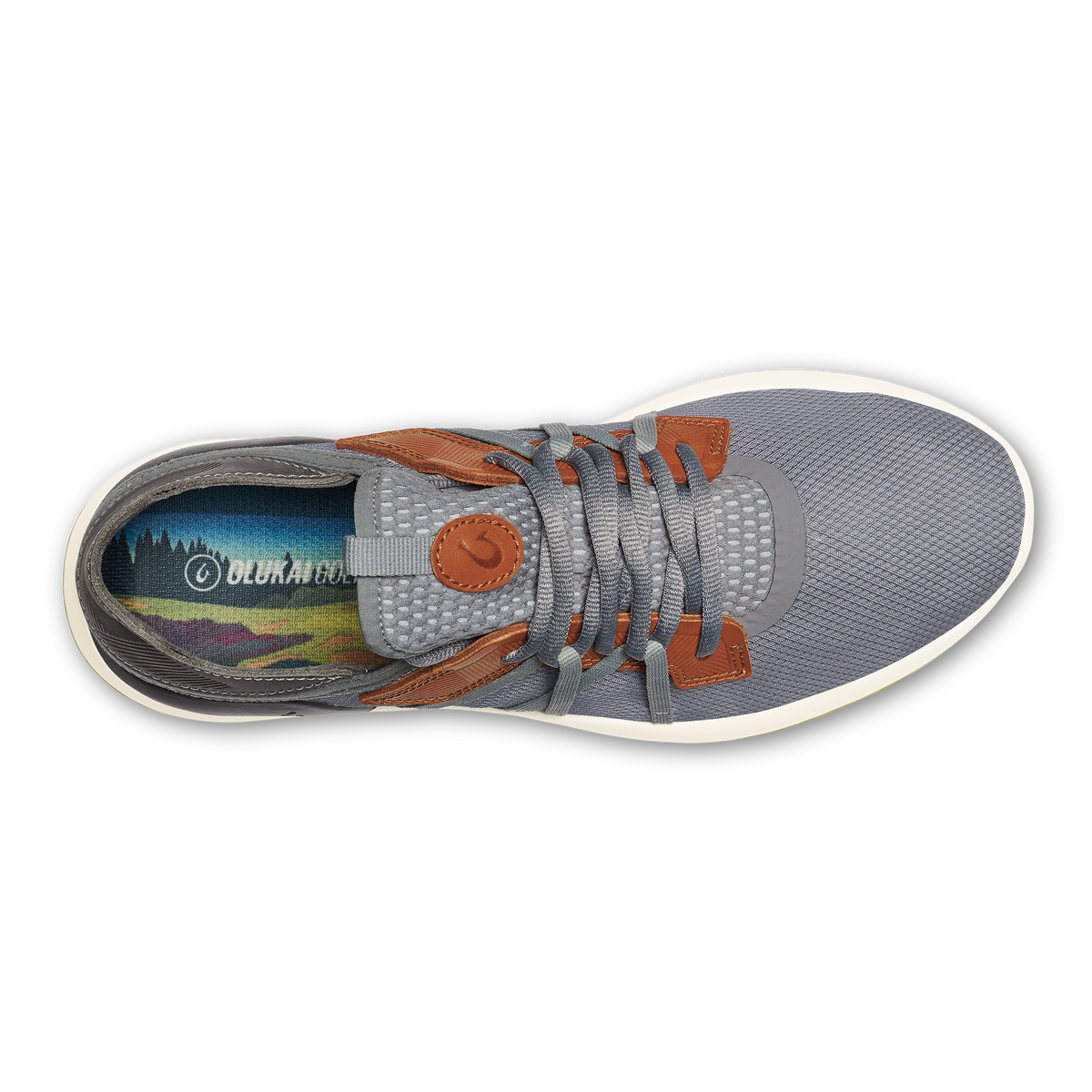 OluKai Sale | Manele Men’s Breathable Golf Shoes - Poi / Charcoal