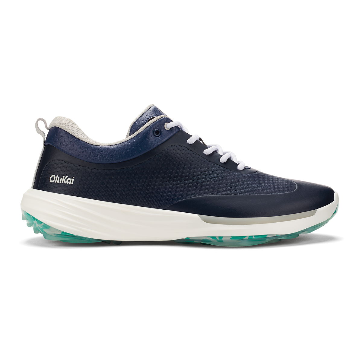 OluKai Premium | Mākena Men’s Waterproof Golf Shoes - Mood Indigo