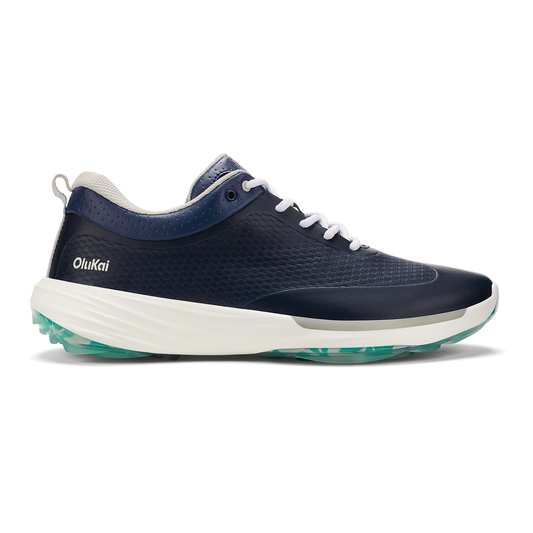 OluKai Premium | Mākena Men’s Waterproof Golf Shoes - Mood Indigo