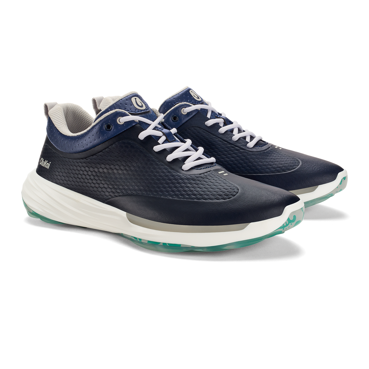 OluKai Premium | Mākena Men’s Waterproof Golf Shoes - Mood Indigo
