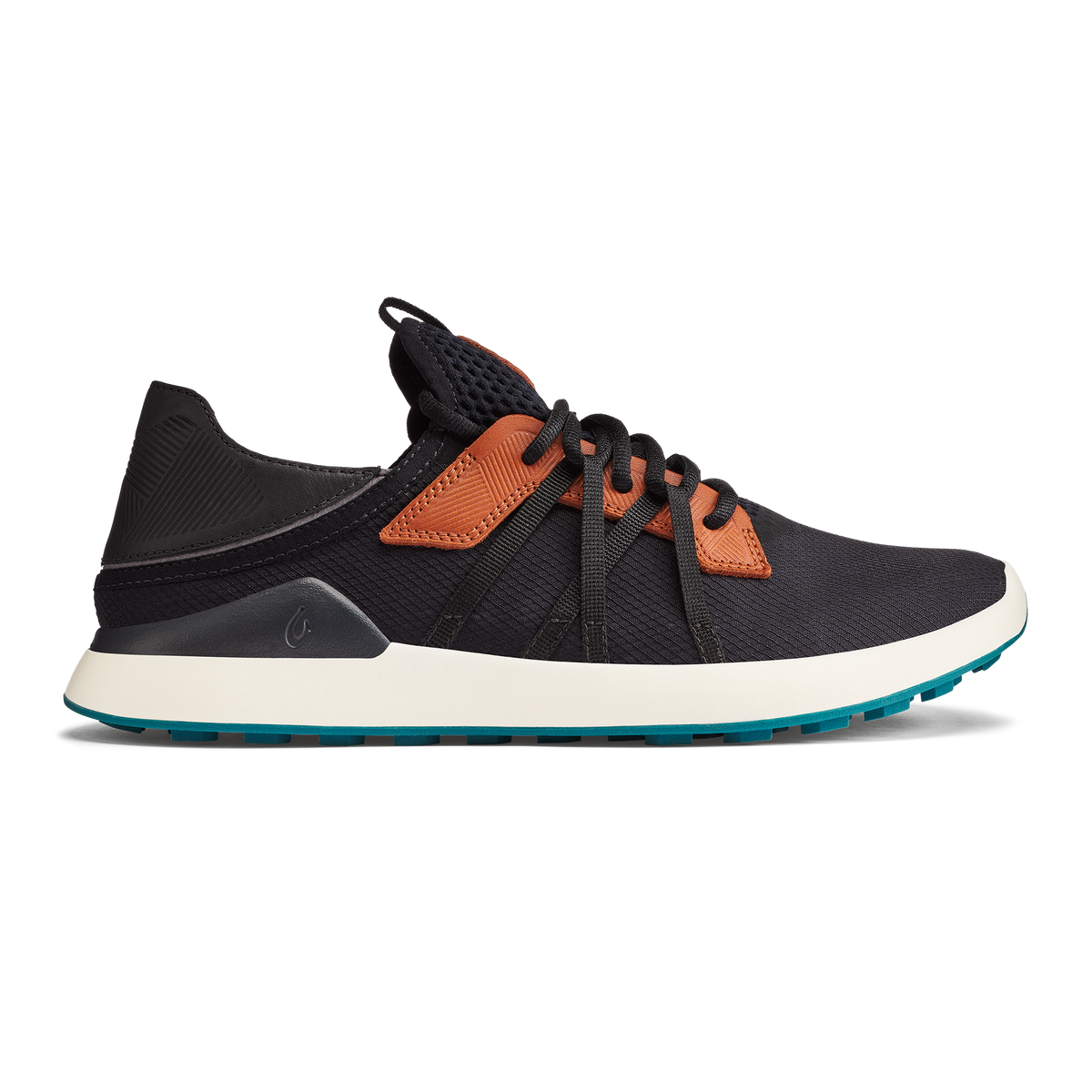 OluKai Essential | Manele Men’s Breathable Golf Shoes - Black / Dark Shadow