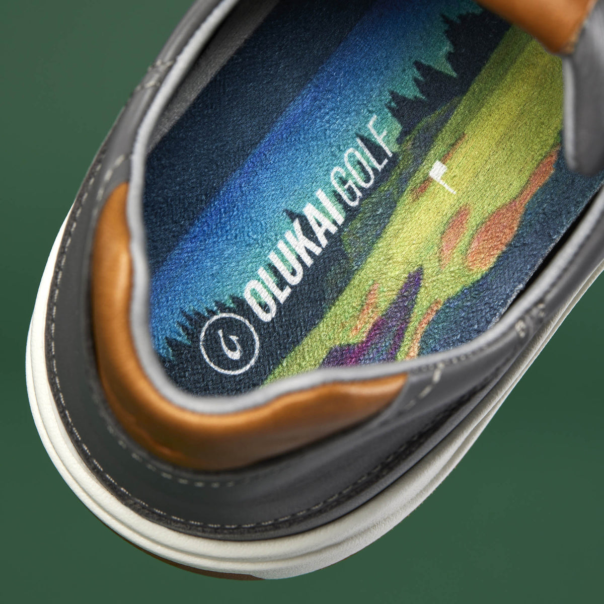 OluKai Sale | Wai‘alae Men’s Waterproof Leather Golf Shoes - Stone