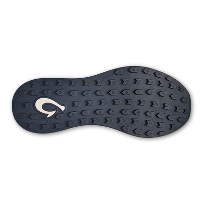 OluKai Essential | Manele Men’s Breathable Golf Shoes - Bright White / Mood Indigo